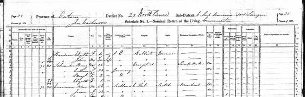 Henry Schneider - image of 1871 Census - 4396612_00663.jpg